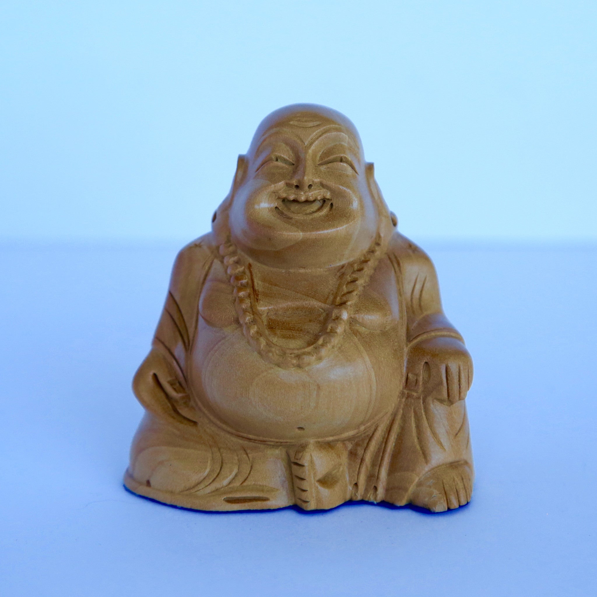 Wooden Chinese Sitting Buddha