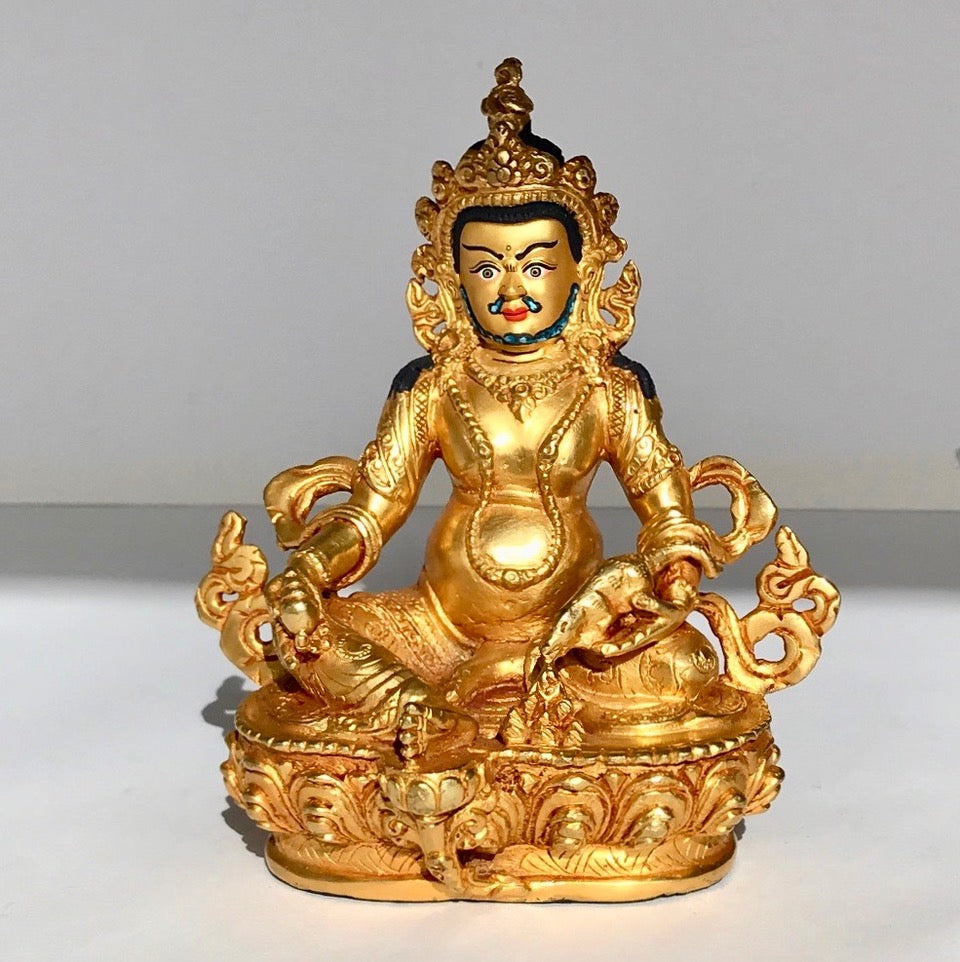 Dzambala 6 Inch Gold Statue