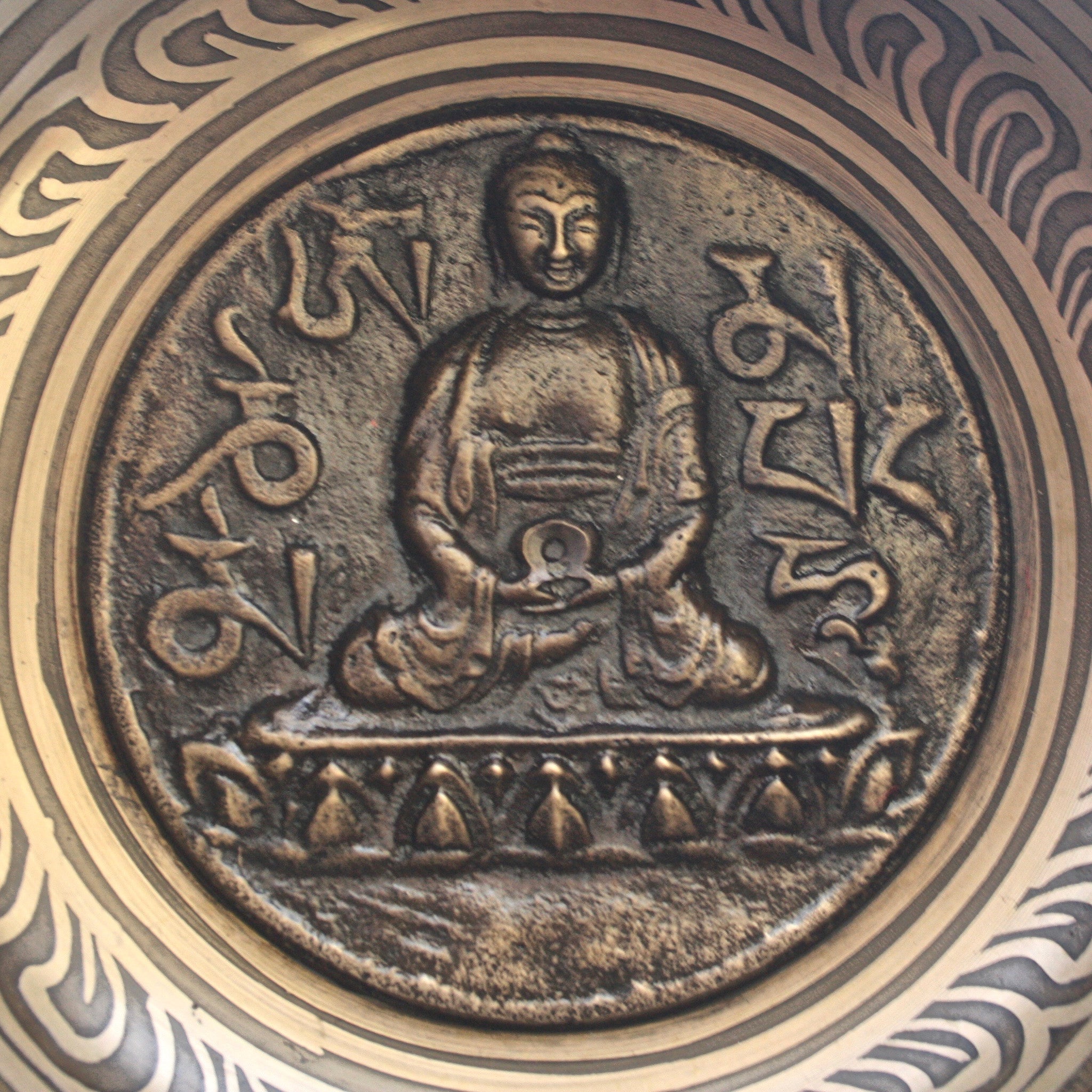 Buddha's Bowl Singing Bowl - Auspicious Symbols