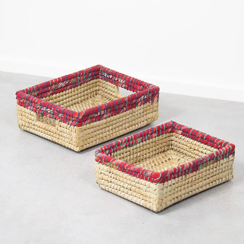 Kaisa Rectangular Table Baskets Set of Two