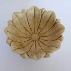 Large Marble Lotus Bowl