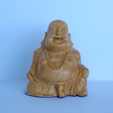 Wooden Chinese Sitting Buddha