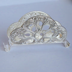 Silver Metal Serviette Holders