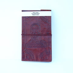 Hand-Made Paper Notebooks - Embossed Leather Cover