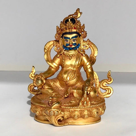 Bearded Dzambala 6 Inch Gold Statues