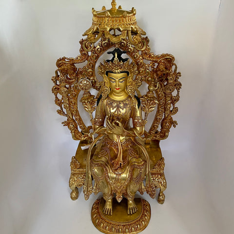 Maitraya 14 Inch Gold Statue