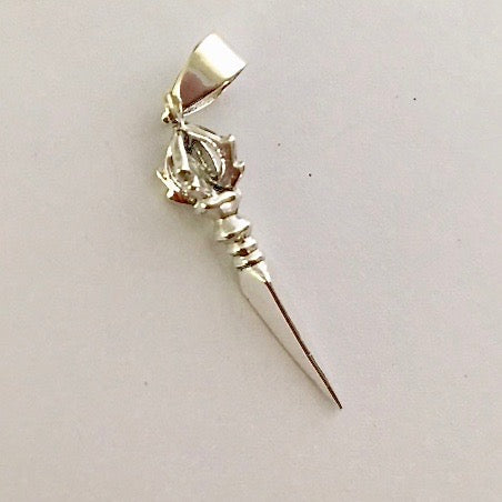 Sterling Silver Phurba (dagger) Pendant