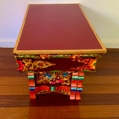 Hand Carved Wooden Tables from Ladakh