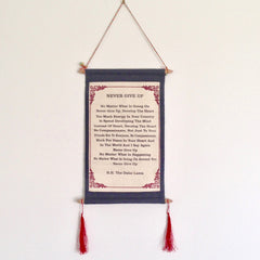 Wall Hangings - HH Dalai Lama Quotes - Large