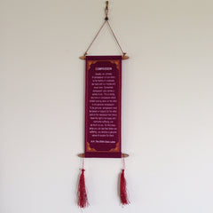 Wall Hangings - HH Dalai Lama Quotes - Small