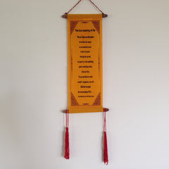 Wall Hangings - HH Dalai Lama Quotes - Small