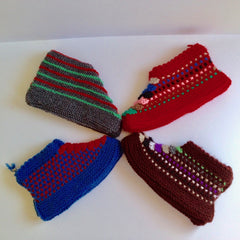 Himalayan Hand-Knitted Slip-On Woollen Socks