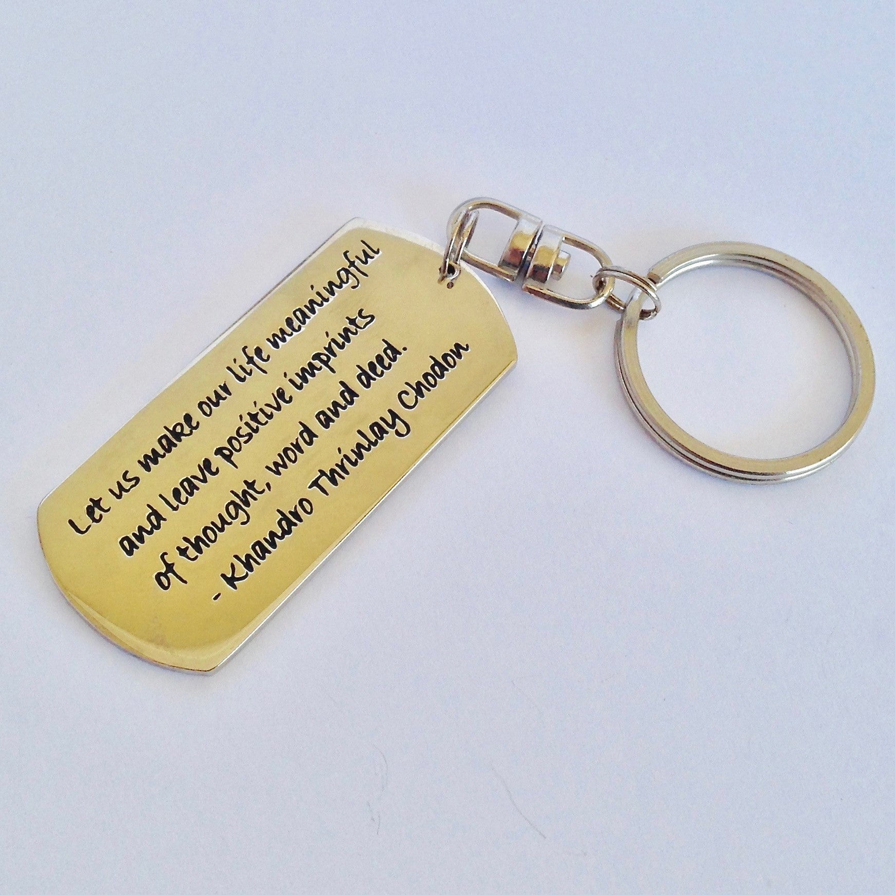 Sacred Treasures Keyring - Make your Life Meaningful