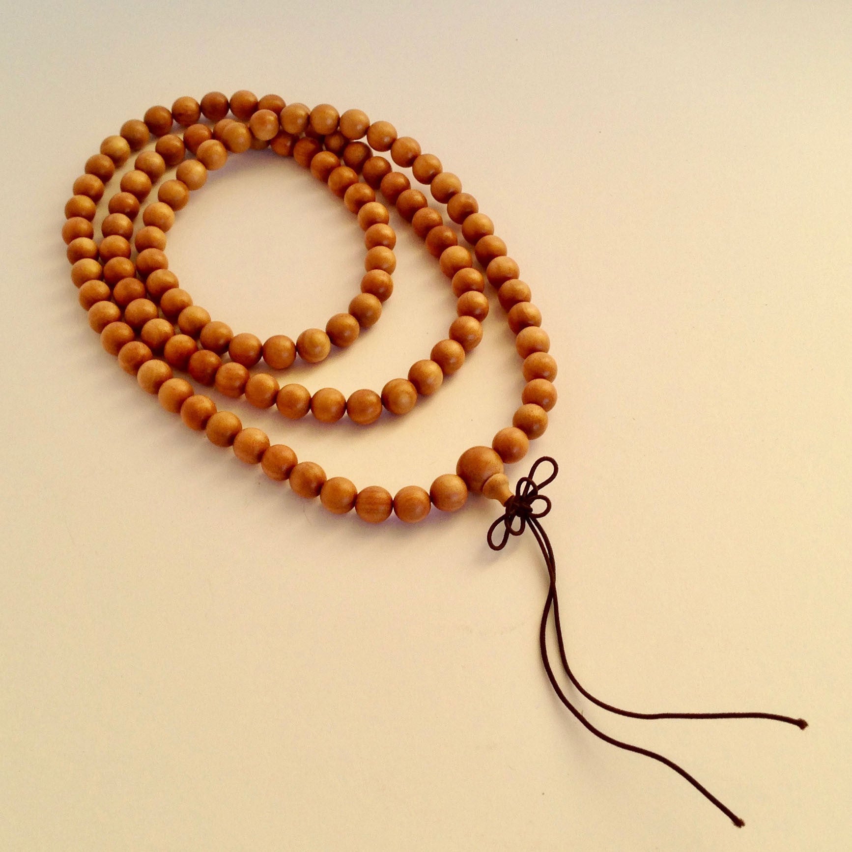 Sacred Treasures Pure Indian Sandalwood Mala (108 beads)